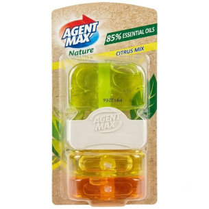 Гелевий туалетний блок Agent Max Citrus Mix 3шт х 55мл