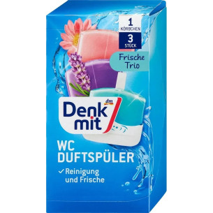 Гелевий туалетний блок Denkmit Frische Trio 3шт х 55мл