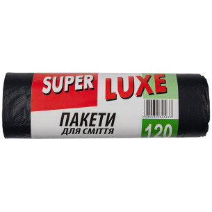 Пакети для сміття Super Luxe 120л, 10шт Пакети для сміття Super Luxe 120л, 10шт