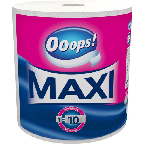 Паперовий рушник Ooops! Maxi 2-х шаровий, 500 відривів