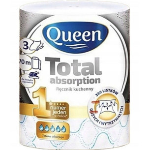 Паперовий рушник Queen 3-х шаровий Паперовий рушник Queen 3-х шаровий