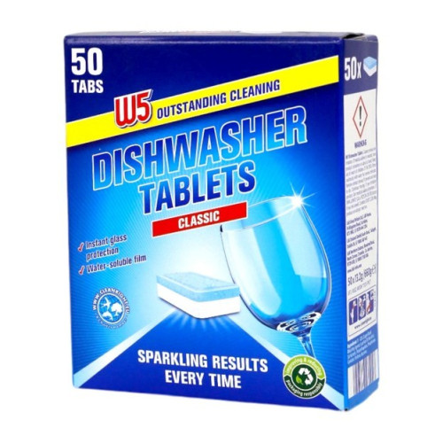 Таблетки для посудомийної машини W5 Classic 50шт