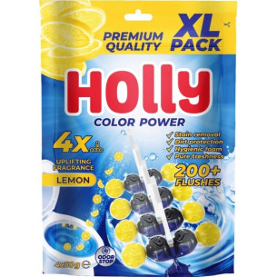Туалетний блок Holly Color Power лимон 4шт х 50г