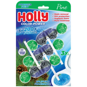 Туалетний блок Holly Power Active хвоя 3шт х 50г