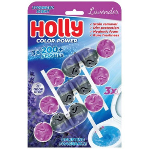 Туалетний блок Holly Power Active лаванда 3шт х 50г