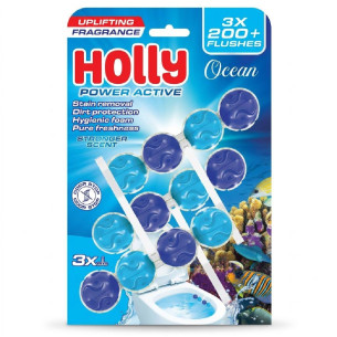 Туалетний блок Holly Power Active океан 3шт х 50г