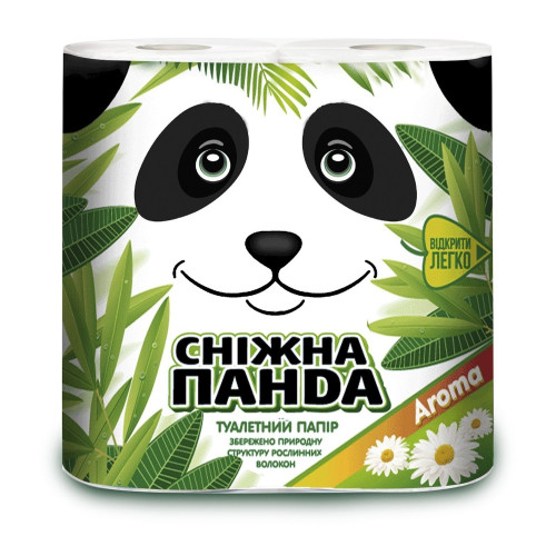 Туалетний папір Сніжна Панда Aroma 2-х шаровий 4шт Туалетний папір Сніжна Панда Aroma 2-х шаровий 4шт