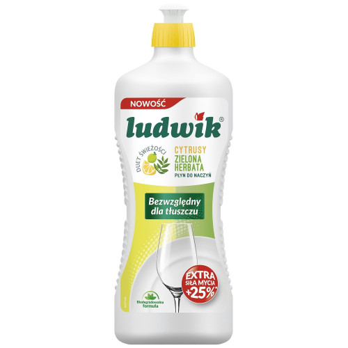Засіб для миття посуду Ludwik лимон та чай 900мл