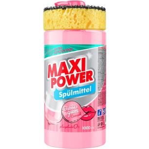 Засіб для миття посуду Maxi Power бабл гам 1л