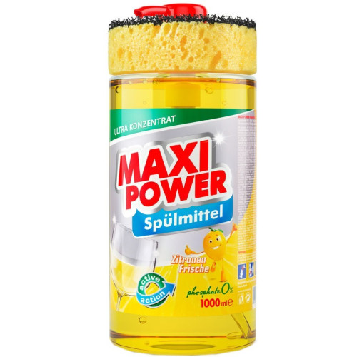 Засіб для миття посуду Maxi Power лимон 1л