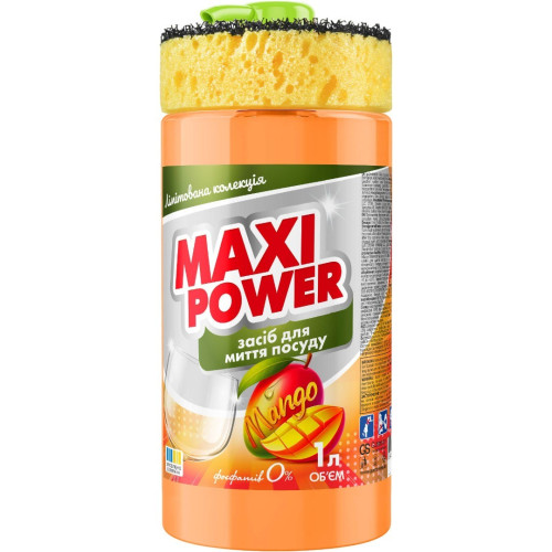 Засіб для миття посуду Maxi Power манго 1л