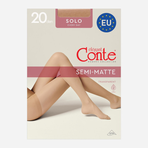 Жіночі колготи Conte Solo 20 den Bronz, 4 розмір