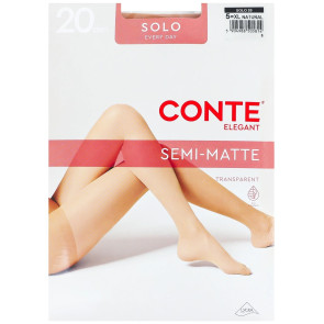 Жіночі колготи Conte Solo 20 den Natural, 5 розмір