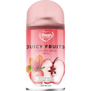 Змінний балон до автоматичного освіжувача повітря iFresh соковиті фрукти 250мл Змінний балон до автоматичного освіжувача повітря iFresh соковиті фрукти 250мл