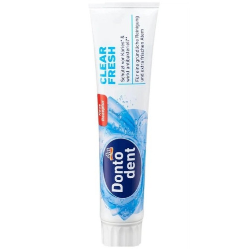 Антибактеріальна зубна паста Dontodent Clear Fresh 125мл Антибактеріальна зубна паста Dontodent Clear Fresh 125мл