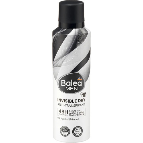 Антиперспірант-спрей чоловічий Balea Men Invisible Dry 200мл