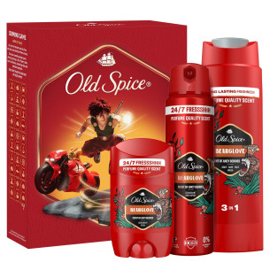 Чоловічий подарунковий набір Old Spice Bearglove (дезодорант-спрей 150мл + дезодорант-стік 50мл + Чоловічий подарунковий набір Old Spice Bearglove (дезодорант-спрей 150мл + дезодорант-стік 50мл +
