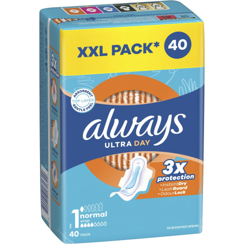Гігієнічні прокладки Always Ultra Day Normal, 4 краплі, 1 розмір, 40шт