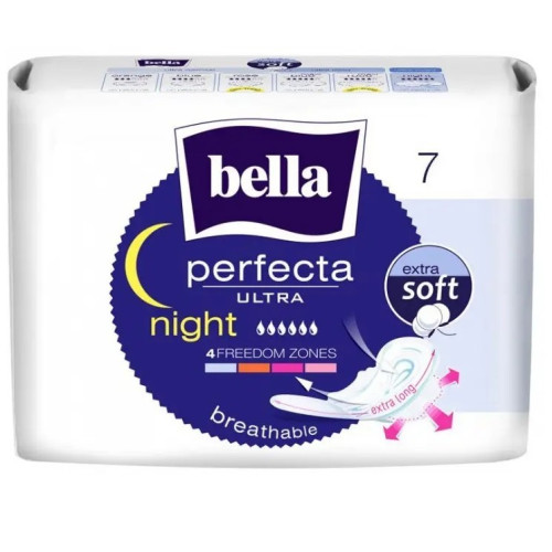 Гігієнічні прокладки Bella Perfecta Ultra Night, 6 крапель, 7шт
