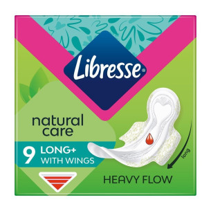Гігієнічні прокладки Libresse Natural Care Long 9шт Гігієнічні прокладки Libresse Natural Care Long 9шт