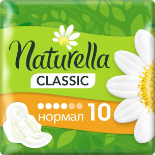 Гігієнічні прокладки Naturella Classic Normal, 4 краплі, 2 розмір, 10шт Гігієнічні прокладки Naturella Classic Normal, 4 краплі, 2 розмір, 10шт