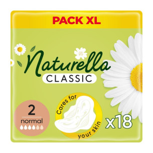 Гігієнічні прокладки Naturella Classic Normal Duo, 4 краплі, 2 розмір, 18шт Гігієнічні прокладки Naturella Classic Normal Duo, 4 краплі, 2 розмір, 18шт