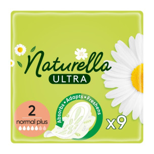 Гігієнічні прокладки Naturella Ultra Normal Plus, 5 крапель, 2 розмір, 9шт Гігієнічні прокладки Naturella Ultra Normal Plus, 5 крапель, 2 розмір, 9шт