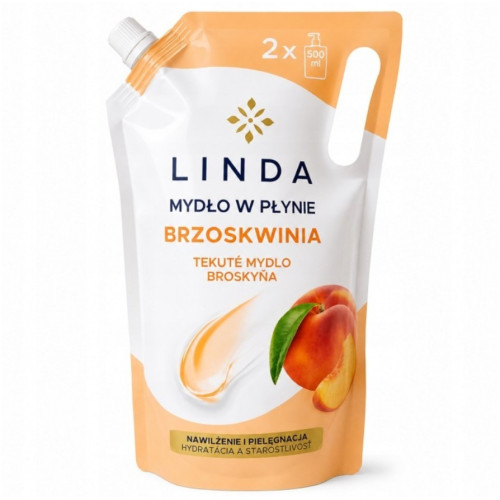 Рідке мило Linda персик 1л запаска Рідке мило Linda персик 1л запаска