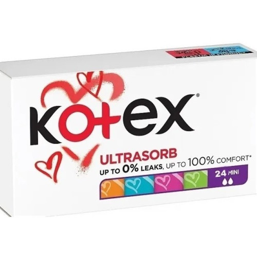 Тампони Kotex Mini 24шт Тампони Kotex Mini 24шт