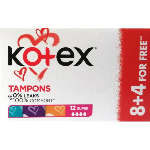 Тампони Kotex Super 12шт