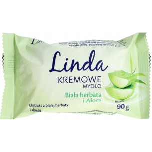 Тверде крем-мило Linda білий чай та алое 90г Тверде крем-мило Linda білий чай та алое 90г