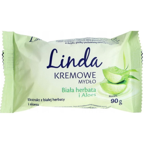 Тверде крем-мило Linda білий чай та алое 90г
