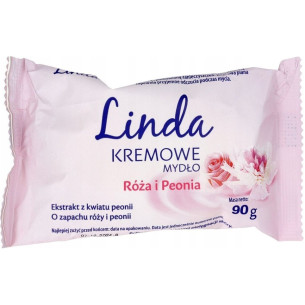 Тверде крем-мило Linda роза та півонія 90г Тверде крем-мило Linda роза та півонія 90г
