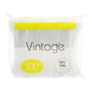Ватні палички Vintage Soft Cotton в поліетилені 100шт Ватні палички Vintage Soft Cotton в поліетилені 100шт