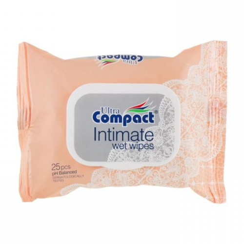 Вологі серветки для інтимної гігієни Ultra Compact Intimate 25шт Вологі серветки для інтимної гігієни Ultra Compact Intimate 25шт