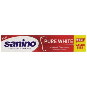 Зубна паста Sanino Pure White відбілююча 100мл Зубна паста Sanino Pure White відбілююча 100мл