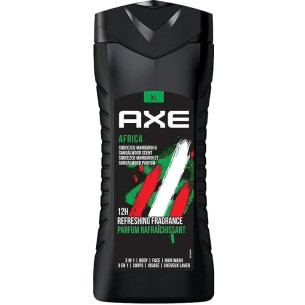 Чоловічий гель для душу та шампунь AXE Africa 3in1 400мл Чоловічий гель для душу та шампунь AXE Africa 3in1 400мл