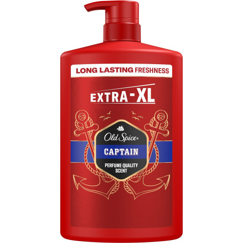 Чоловічий гель для душу та шампунь Old Spice Captain 3in1 1л Чоловічий гель для душу та шампунь Old Spice Captain 3in1 1л