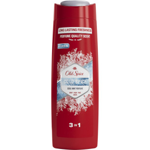 Чоловічий гель для душу та шампунь Old Spice Cold Spice 3in1 400мл Чоловічий гель для душу та шампунь Old Spice Cold Spice 3in1 400мл