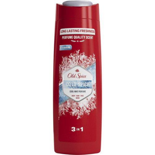 Чоловічий гель для душу та шампунь Old Spice Cold Spice 3in1 400мл Чоловічий гель для душу та шампунь Old Spice Cold Spice 3in1 400мл