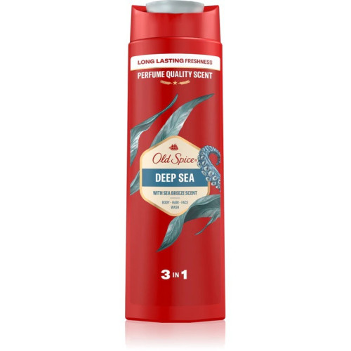 Чоловічий гель для душу та шампунь Old Spice Deep Sea 3in1 400мл