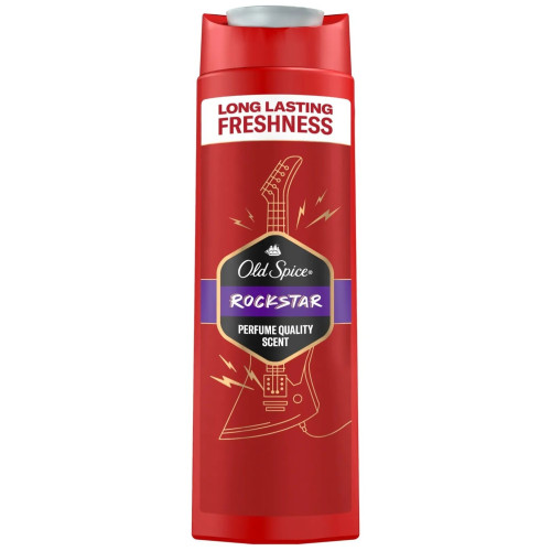 Чоловічий гель для душу та шампунь Old Spice Rockstar 3in1 400мл