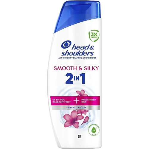 Шампунь-бальзам для волосся проти лупи Head & Shoulders Smooth & Silky 2in1 330мл