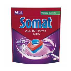 Таблетки для посудомийної машини Somat Extra All-in-1 24 шт/уп