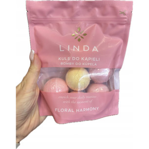 Кульки для купання Linda Floral Harmony 6шт х 50г Кульки для купання Linda Floral Harmony 6шт х 50г
