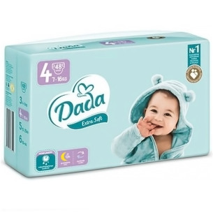 Підгузки Dada Extra Soft 4, 7-16кг, 48шт Підгузки Dada Extra Soft 4, 7-16кг, 48шт