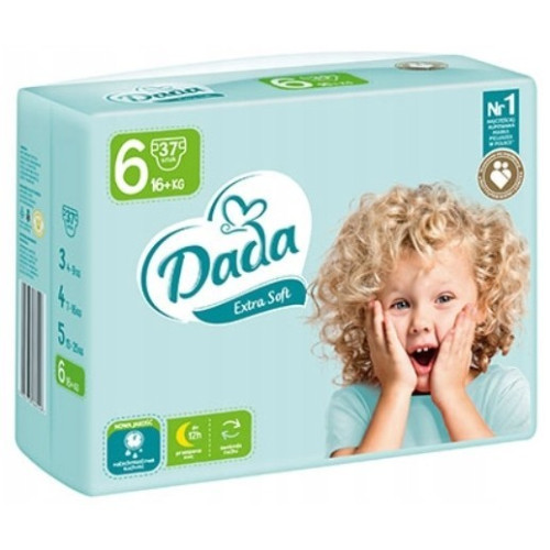 Підгузки Dada Extra Soft 6, 16+кг, 37шт Підгузки Dada Extra Soft 6, 16+кг, 37шт