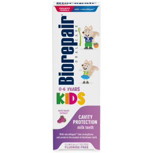Зубна паста для дітей від 0-6р Biorepair Oral Care Kids виноград 50мл Зубна паста для дітей від 0-6р Biorepair Oral Care Kids виноград 50мл