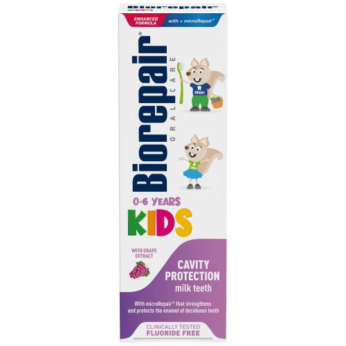 Зубна паста для дітей від 0-6р Biorepair Oral Care Kids виноград 50мл