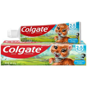 Зубна паста для дітей від 2-5р Colgate Kids Bubble Fruit 50мл Зубна паста для дітей від 2-5р Colgate Kids Bubble Fruit 50мл